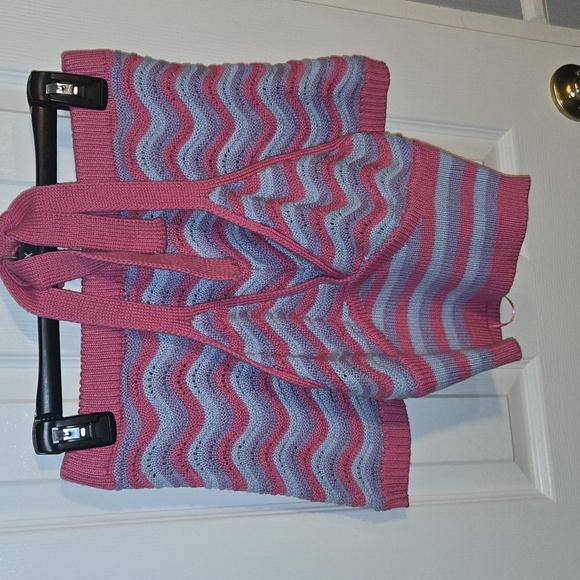 No Boundaries Sweaters - Pink and Blue Knit Halter Top and Shorts Set